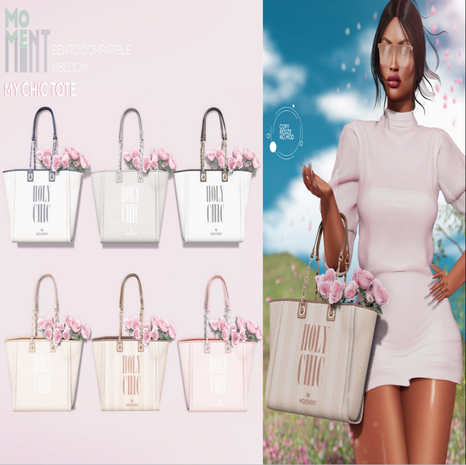 Movement Halloween: bolso tote My Chic Tote con rosas, compatible manos Bento